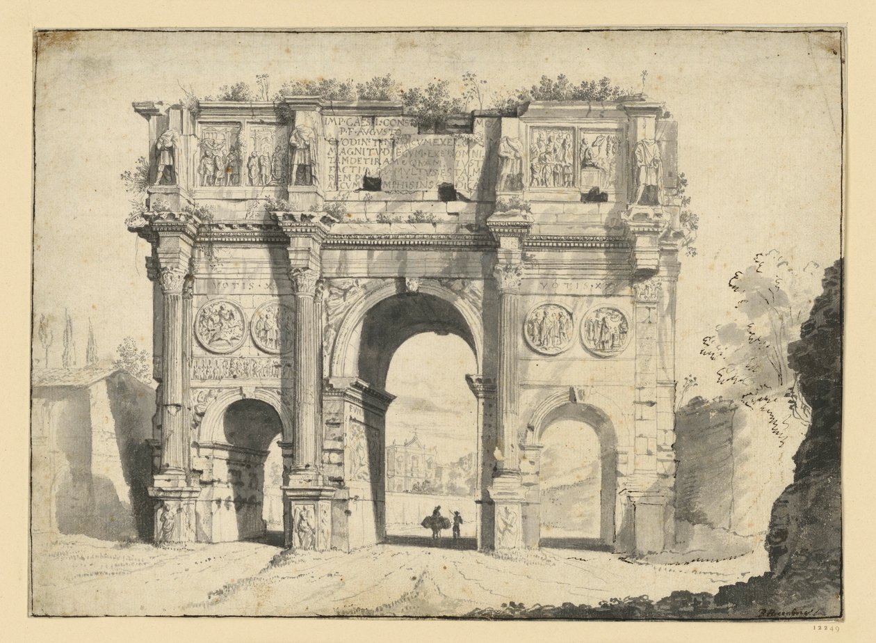 Der Konstantinsbogen in Rom von Bartholomeus Breenbergh