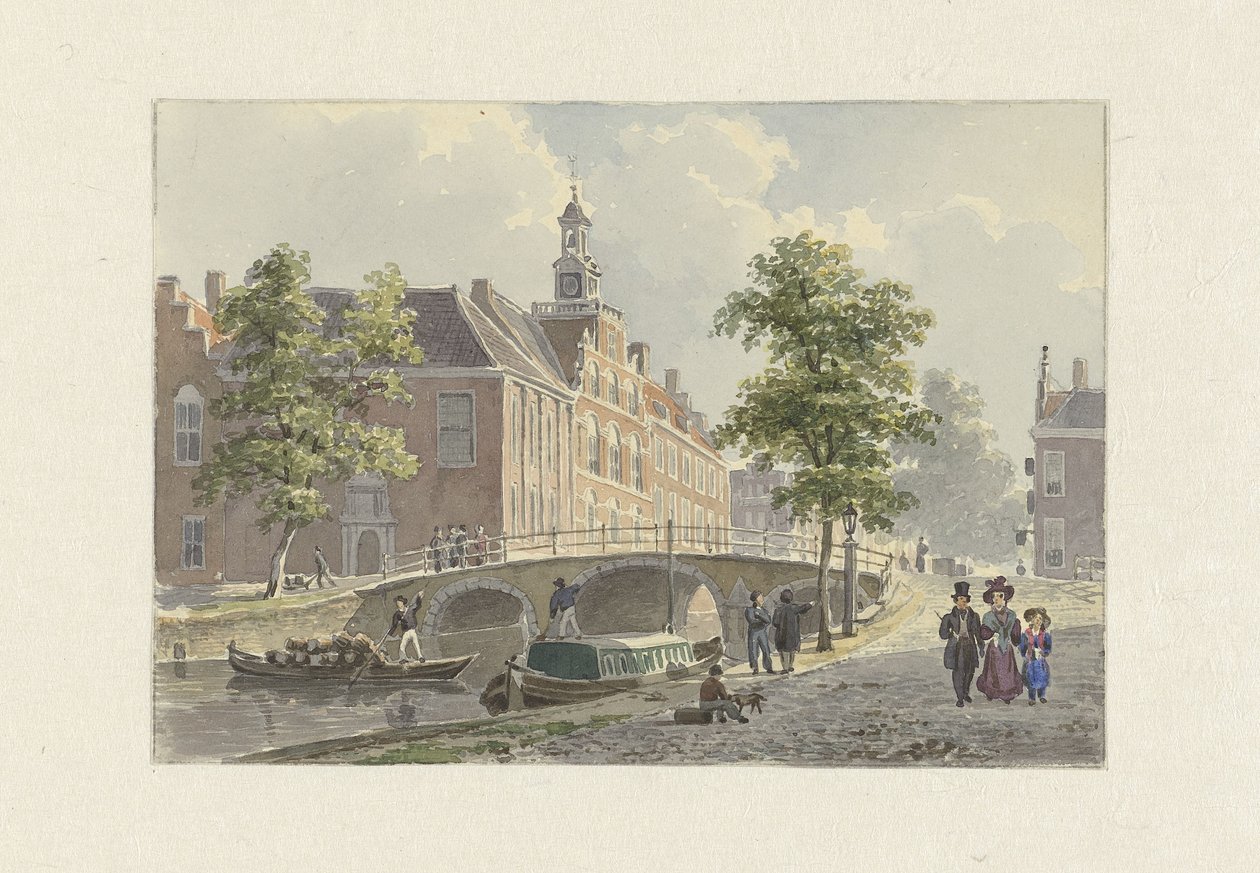 Das Spui in Den Haag, Blick nach Süden von Bartholomeus Johannes van Hove