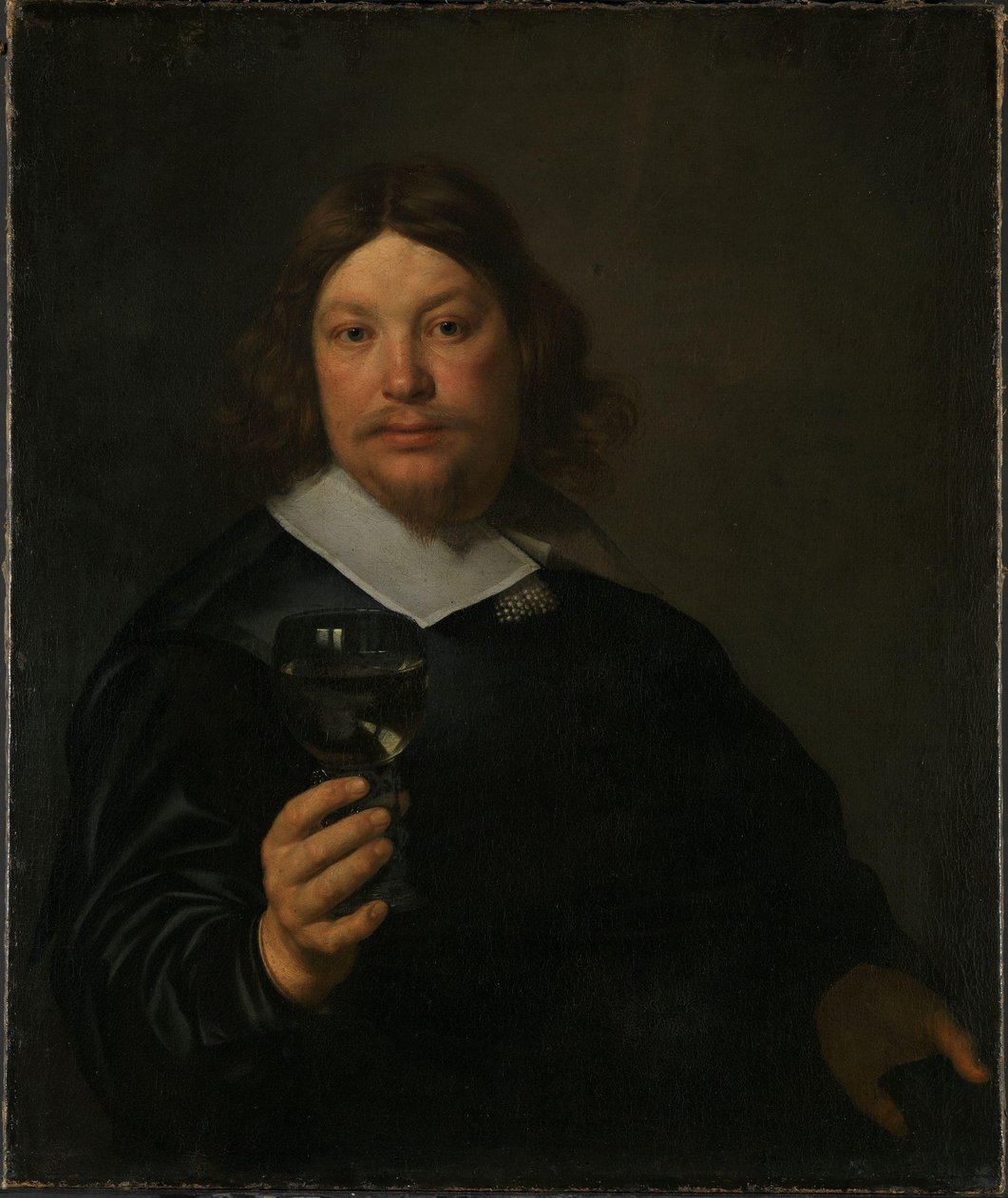 Mann mit Weinglas von Bartholomeus van der Helst