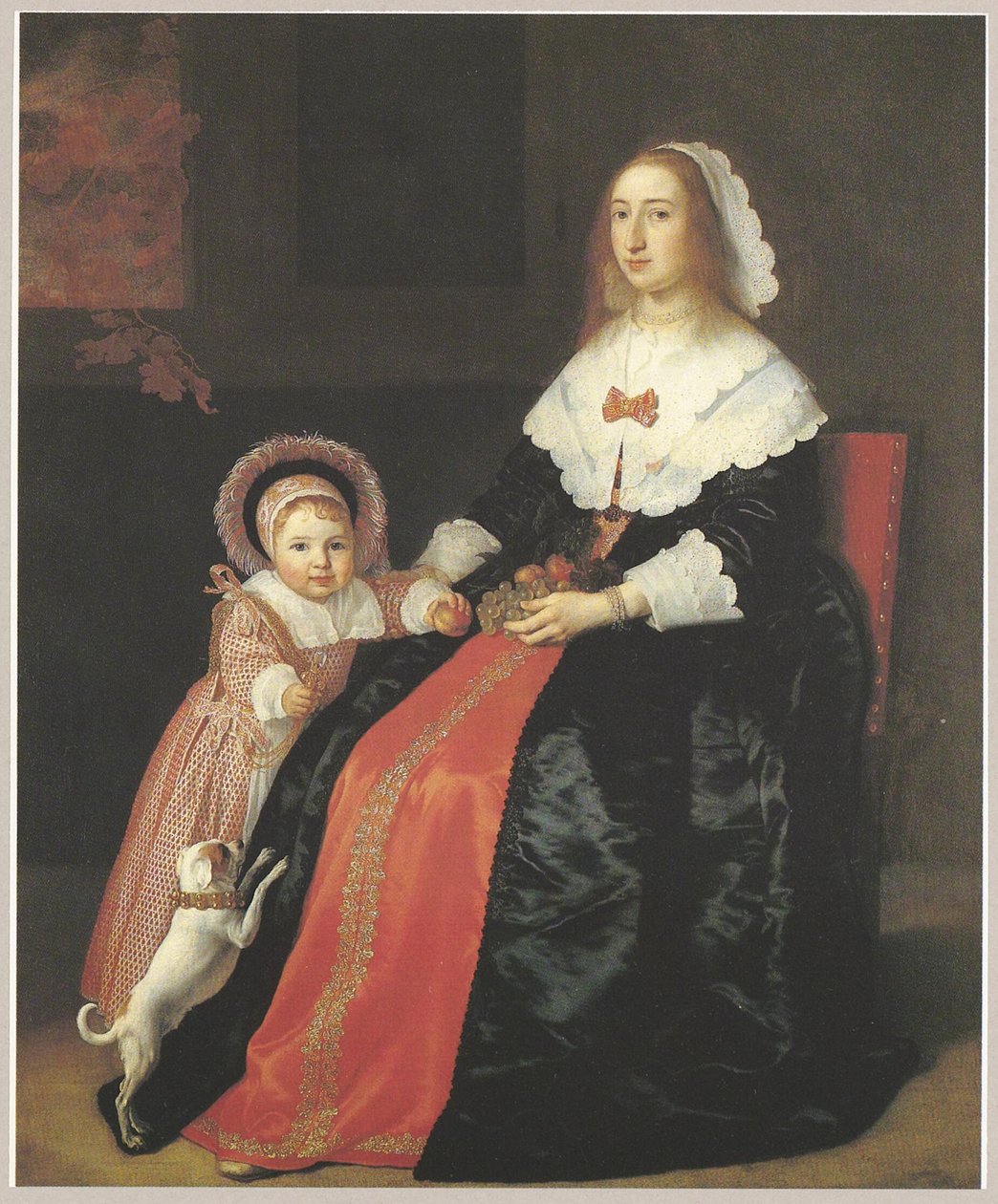 Porträt einer Frau mit einem Kind, möglicherweise Margaretha Cloeck (1617-1680) und Pieter Hulft (1643-1694) von Bartholomeus van der Helst