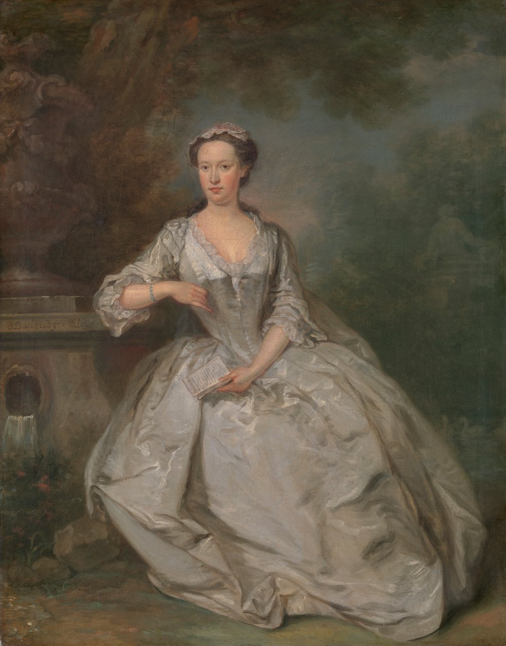Eine Dame mit einem Buch von Bartholomew Dandridge