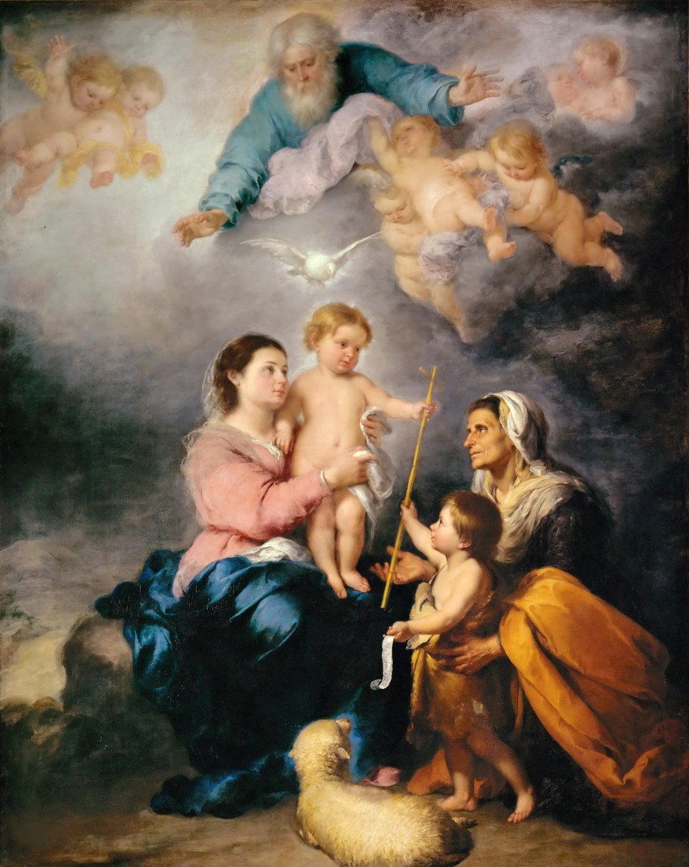 Die Heilige Familie Die Jungfrau von Sevilla von Bartolomé Esteban Murillo
