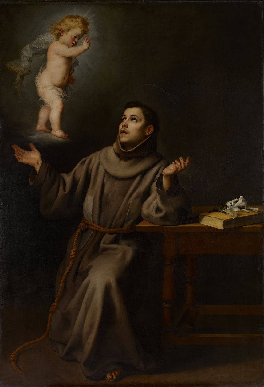 Die Vision des heiligen Antonius von Padua, 1652 von Bartolomé Esteban Murillo
