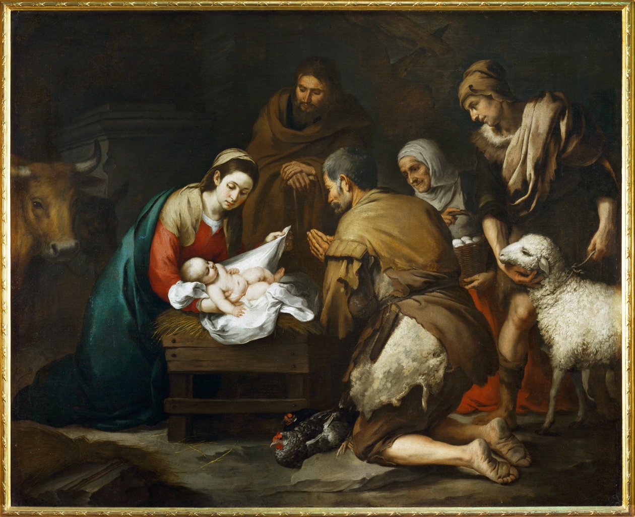 Die Anbetung der Hirten von Bartolomé Esteban Murillo
