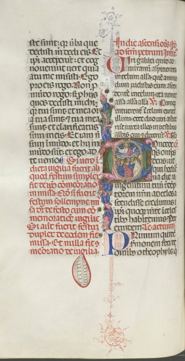 Missale: Fol. 208v: Christi Himmelfahrt von Bartolomeo Caporali