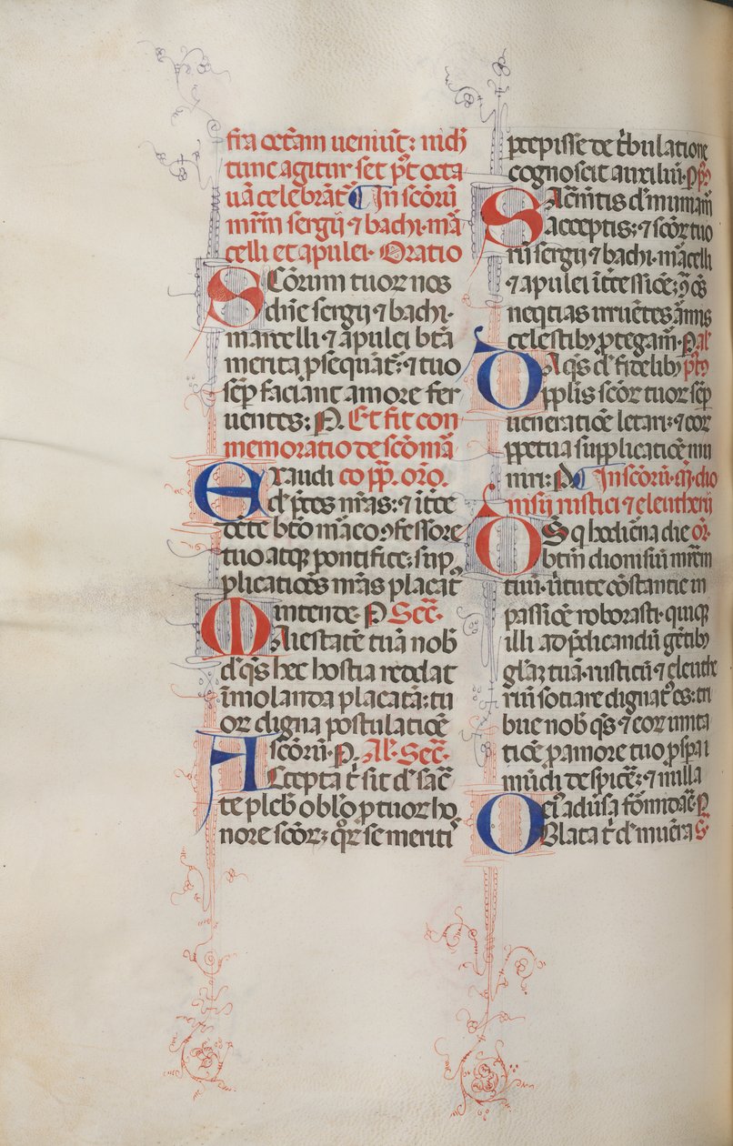 Missale: Fol. 319v: St. Franziskus & Vollmesse des St. Franziskus, 1469 von Bartolomeo Caporali
