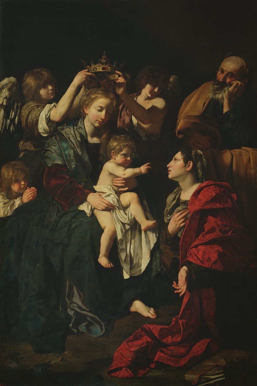 Die Heilige Familie mit St. Katharina von Bartolomeo Cavarozzi