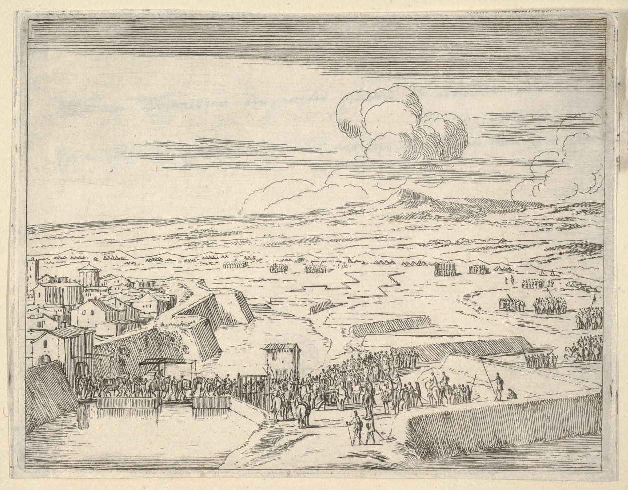 Nach einigen Tagen der Belagerung mit der französischen Armee nimmt Francesco I d