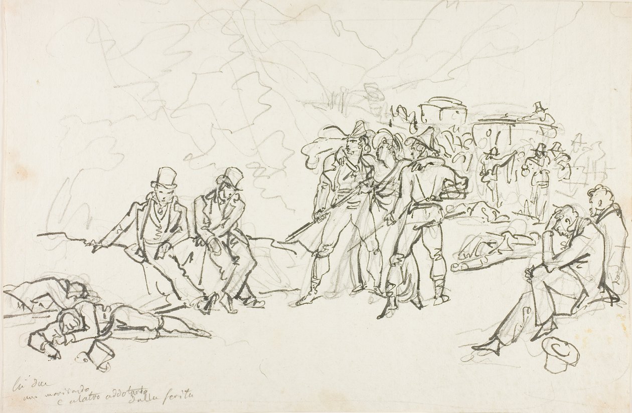 Der Überfall auf die Postkutsche von Bartolomeo Pinelli