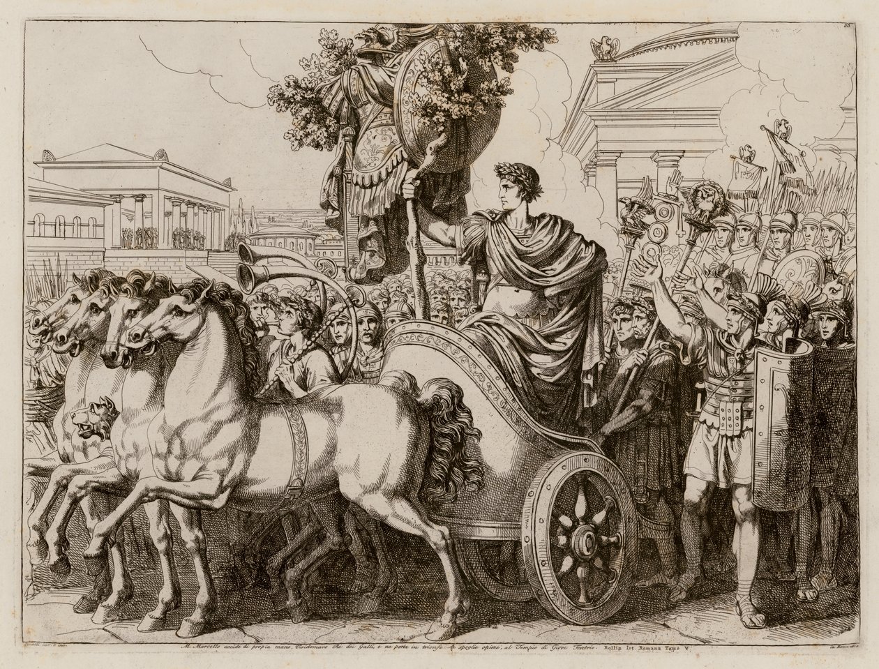 Triumph des Marcus Claudius Marcellus, 222 v. Chr. von Bartolomeo Pinelli
