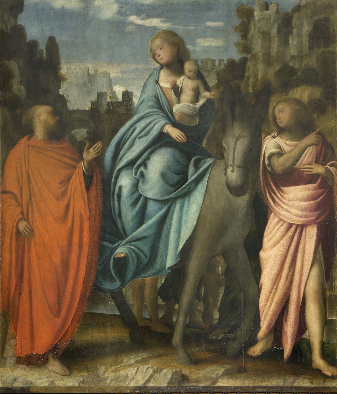 Flucht nach Ägypten von Bartolommeo Suardi Bramantino