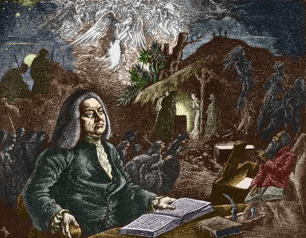 Porträt von Georg Friedrich Händel von Batt (1892 1945)