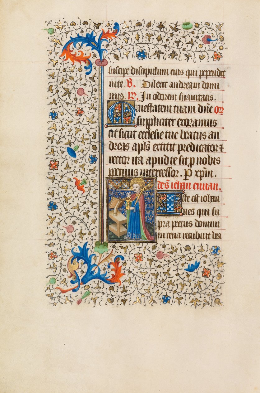 Johannes der Evangelist mit dem vergifteten Kelch von Bedford Master