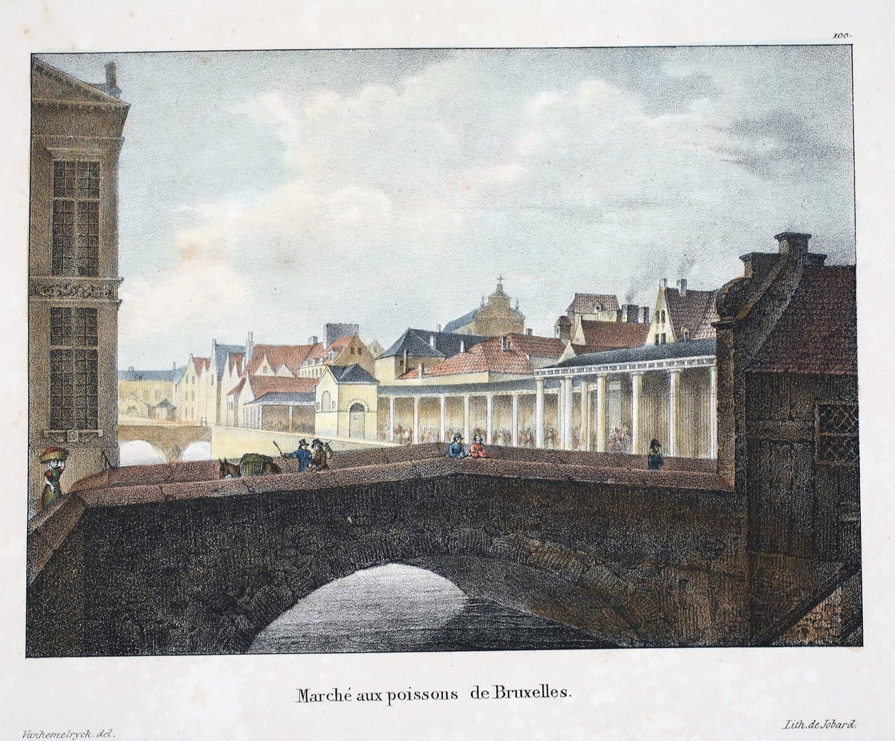 Fischmarkt von Brüssel, ca. 1895 von Belgian School