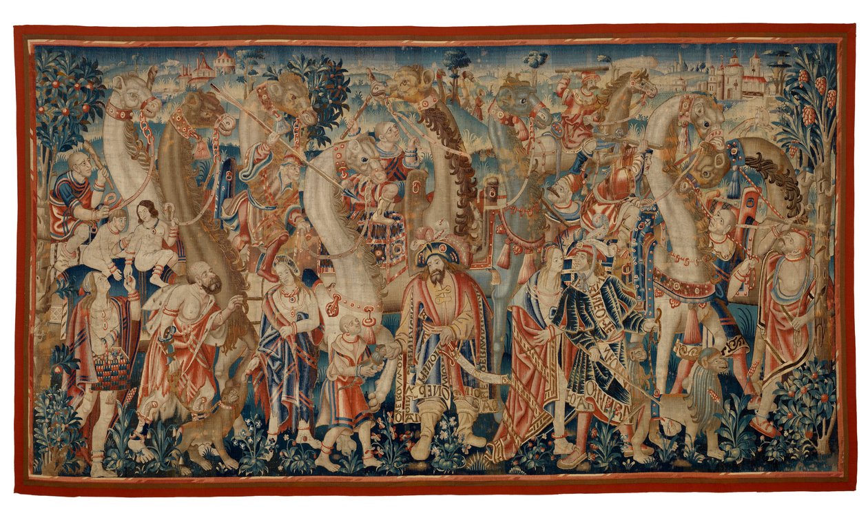 Wandteppich, Die Kamelkarawane, aus der Serie 