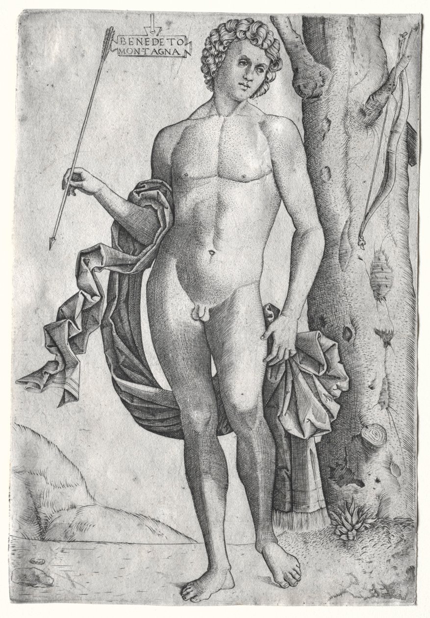 Mann mit einem Pfeil, ca. 1515 von Benedetto Montagna