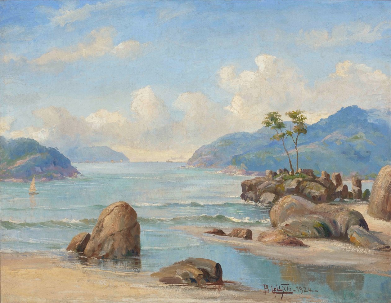 Canto de praia (Baixada santista), SP, 1924 von Benedito Calixto
