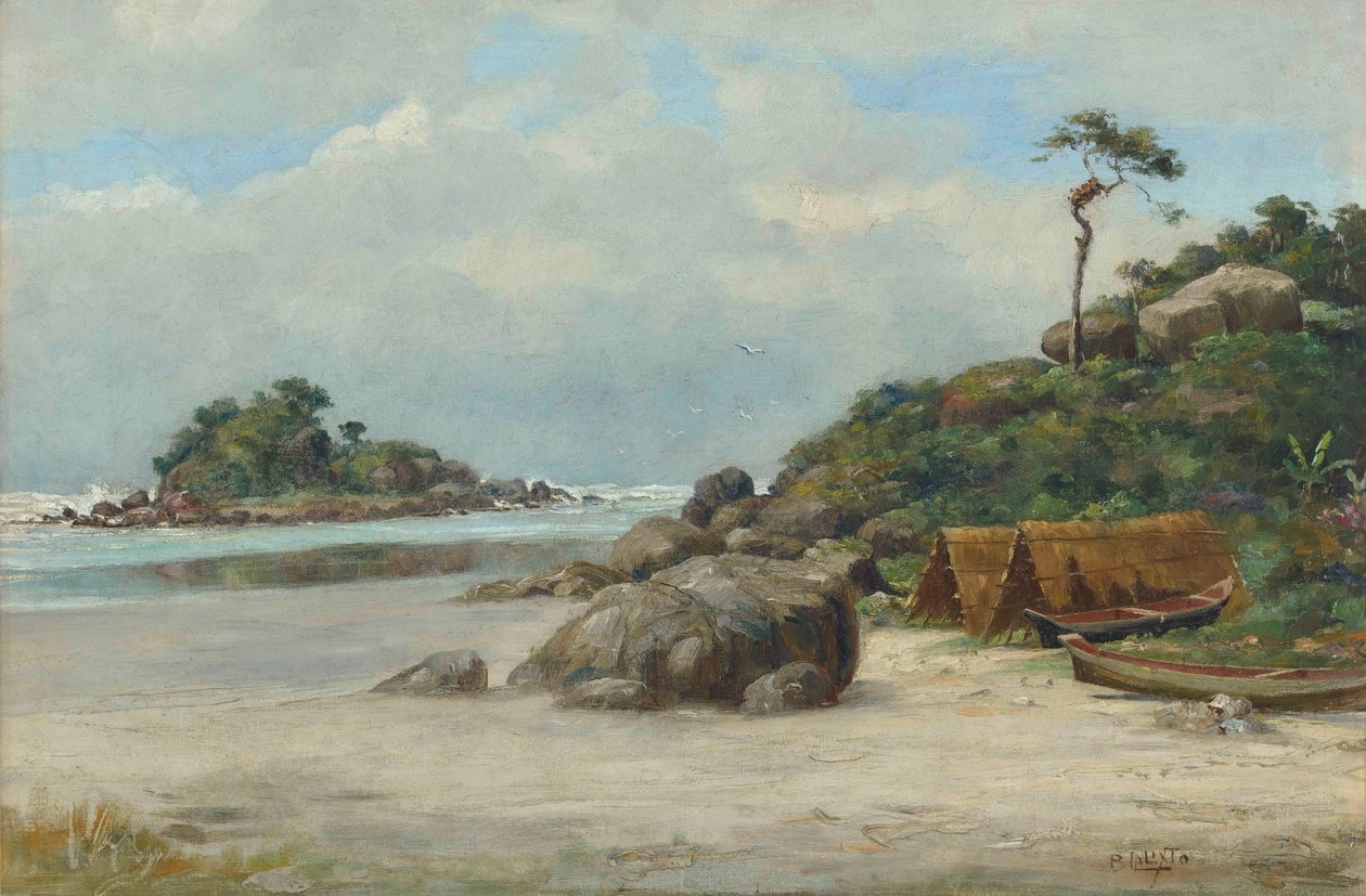 Prainha - Itanhaém (Strand von Itanhaém, SP), 1892 von Benedito Calixto
