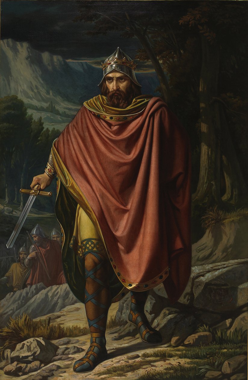 Witterich, Westgotenkönig, Mitte des 19. Jahrhunderts von Benito Soriano Murillo