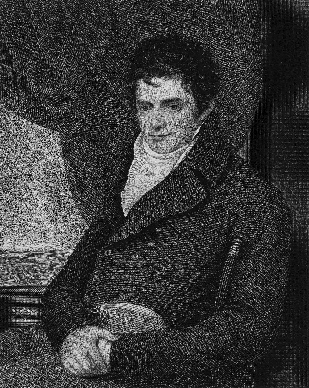Robert Fulton (1765-1815), graviert von George Parker von Benjamin West