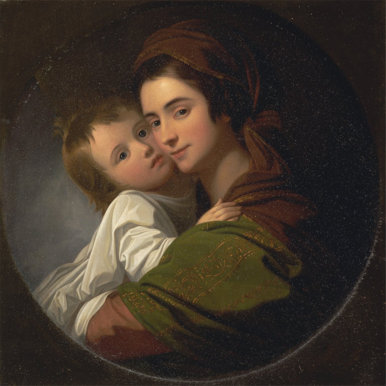 Die Frau des Künstlers Elizabeth und ihr Sohn Raphael von Benjamin West