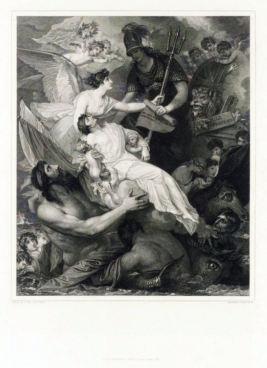Die Apotheose von Horatio Nelson (1758-1805) von Benjamin (after) West