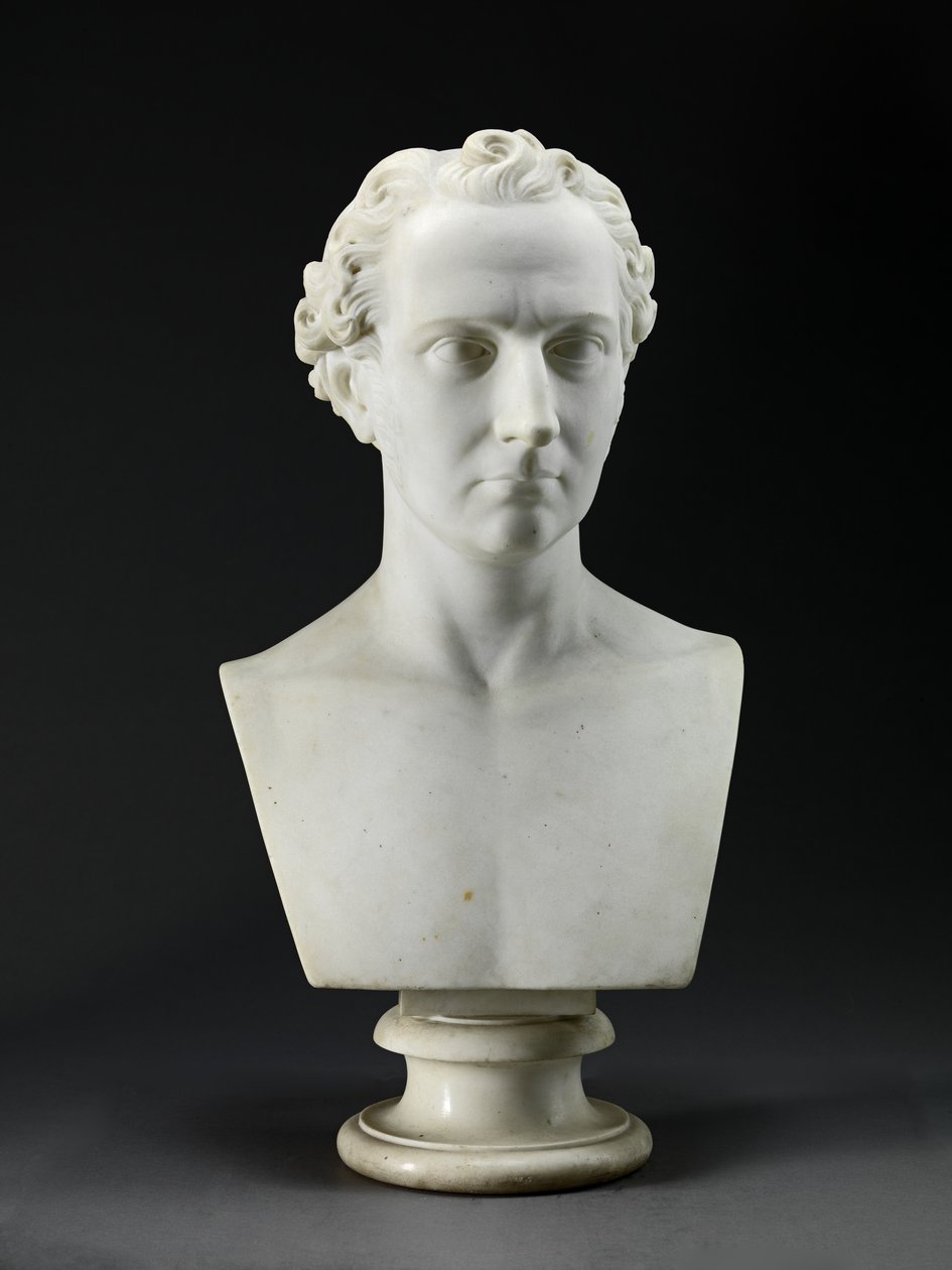 Porträtbüste des Bruders des Künstlers, des Bildhauers John Gibson von Benjamin Gibson