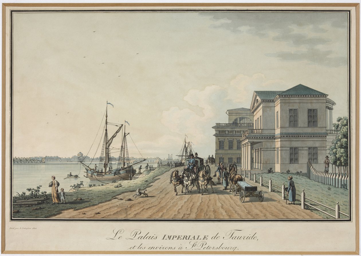 Ansicht des Taurischen Palastes von Benjamin Patersson