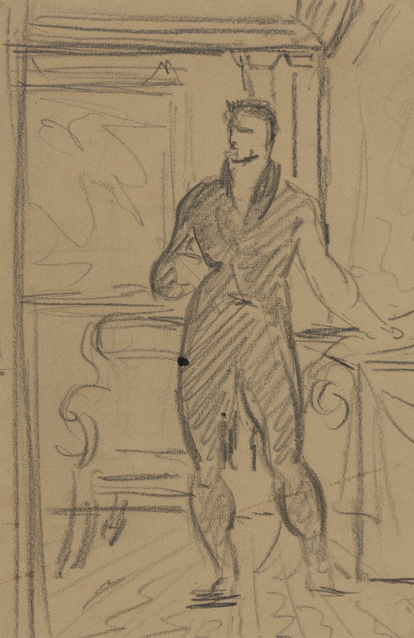 Figurenstudie eines Mannes in einem formellen Anzug von Benjamin Robert Haydon