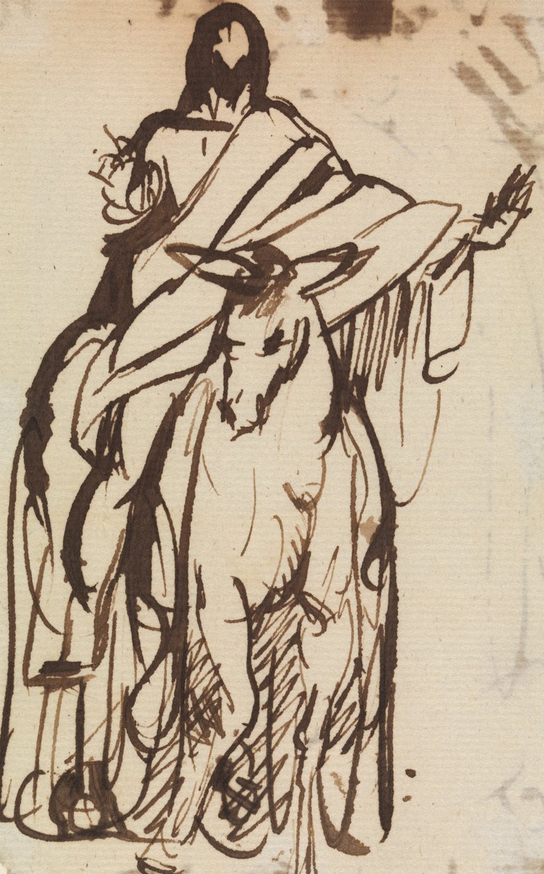 Studie für, Christi Einzug in Jerusalem von Benjamin Robert Haydon