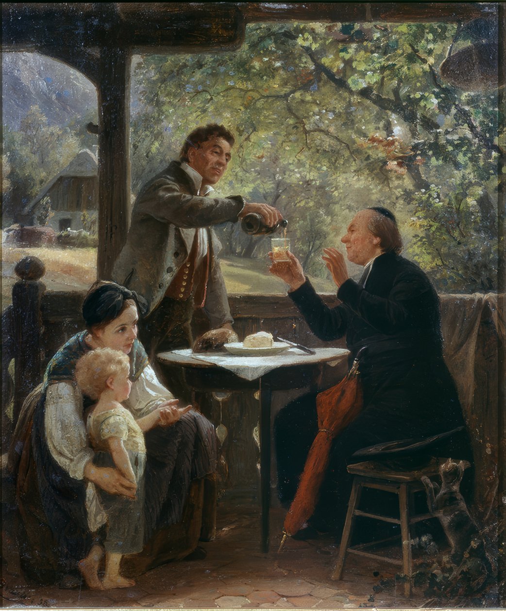 Der Besuch des Pfarrers von Benjamin Vautier