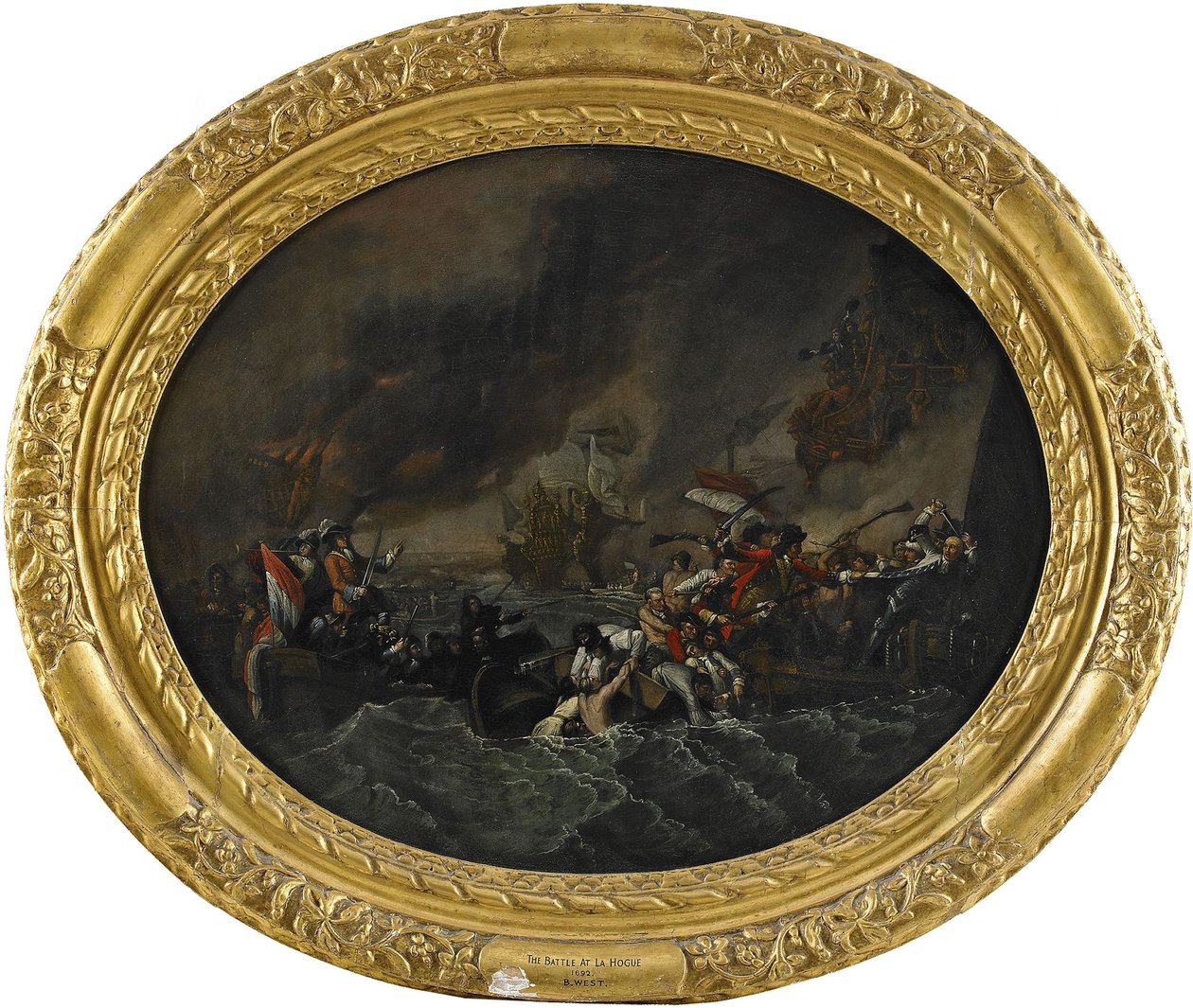 Die Schlacht von La Hogue von Benjamin West