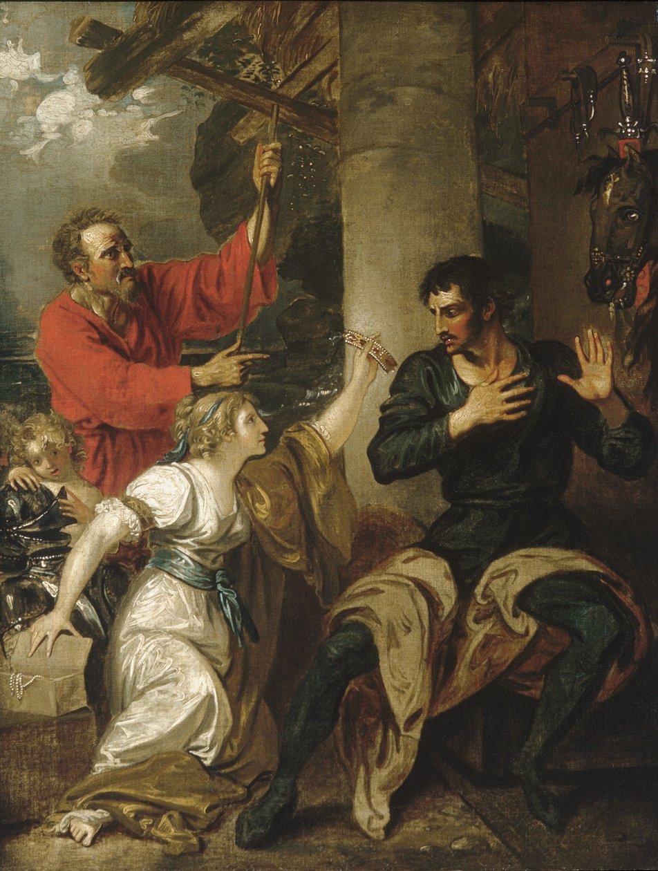 Das Fräulein und Orlando von Benjamin West