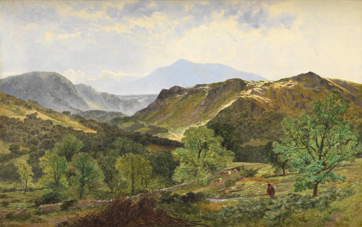 Moel Siabod - im Tal des Lledr, 1871 von Benjamin Williams Leader
