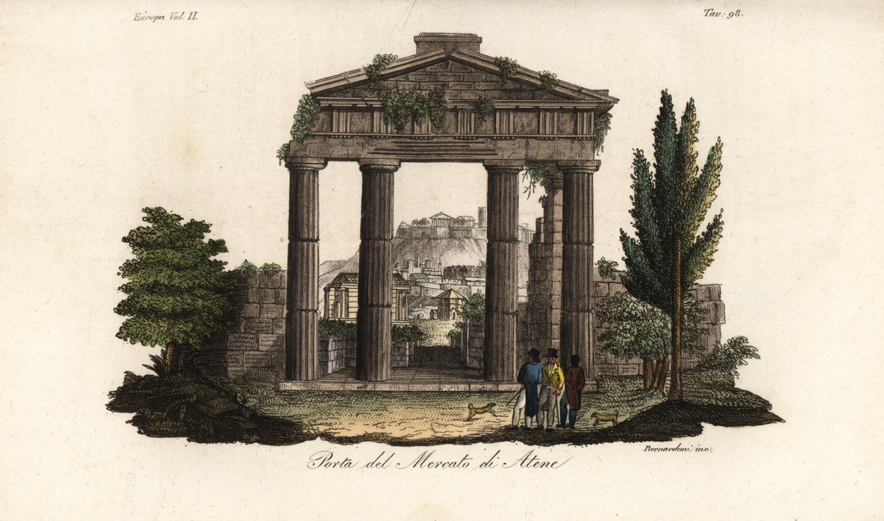 Ruinen des Tores der Athena Archegetis, Römische Agora, Athen von Bennardoni Bennardoni