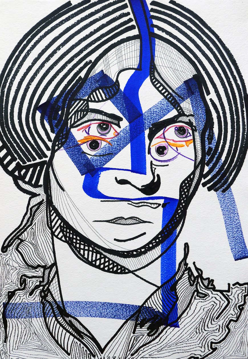 Surportrait : Charlotte Brontë, 2019 von Benoit Erwann Boucherot