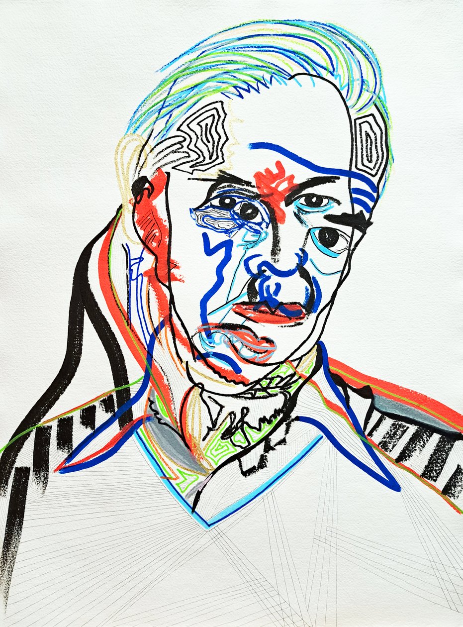 Surportrait: Hans J. Wegner, 2022 von Benoit Erwann Boucherot