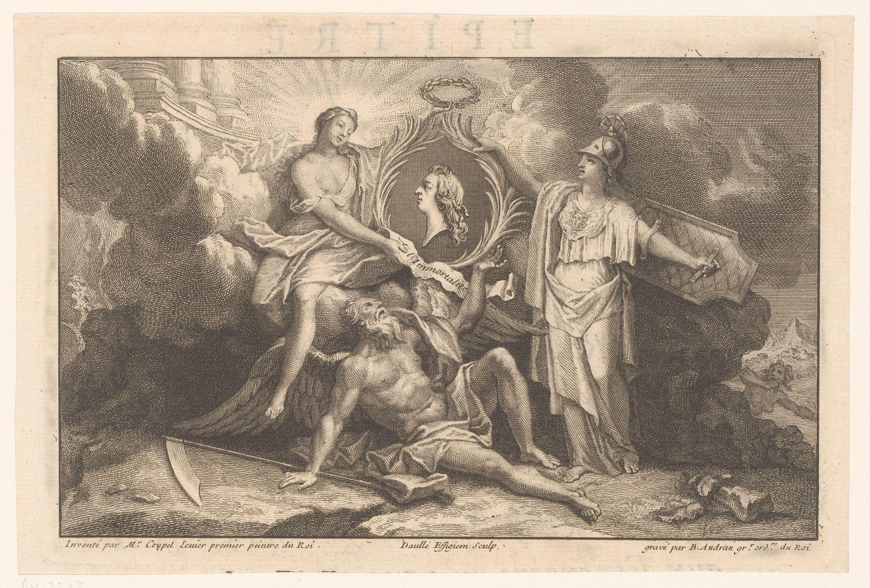Allegorie auf die Unsterblichkeit des französischen Königs von Benoît Audran (II)