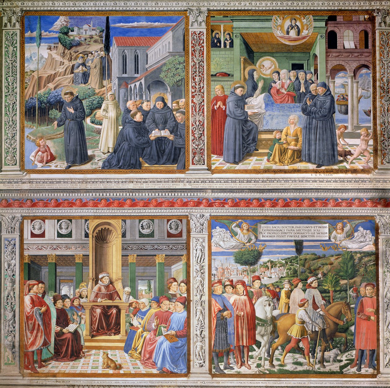 Episoden aus dem Leben des Hl. Augustinus, 1463-65 von Benozzo di Lese di Sandro Gozzoli