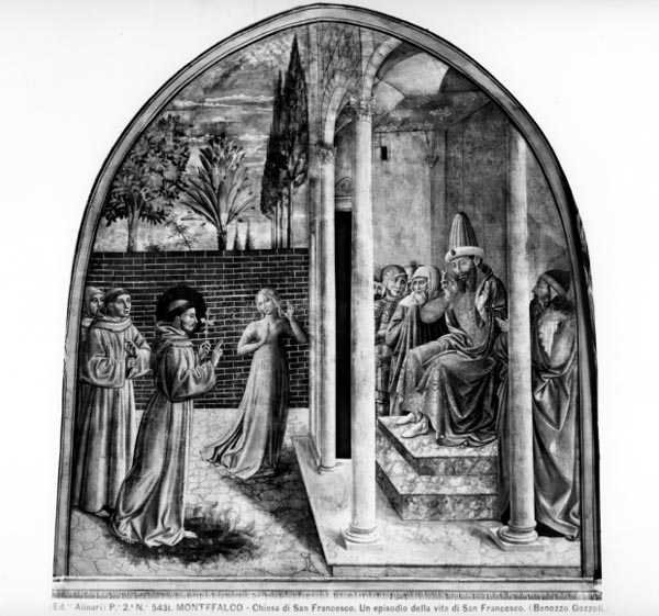 Der heilige Franziskus vor dem Sultan von Benozzo di Lese di Sandro Gozzoli