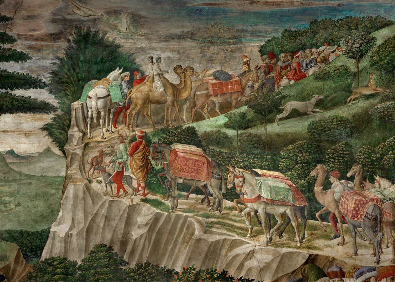 Die Anbetung der Heiligen Drei Könige von Benozzo di Lese di Sandro Gozzoli