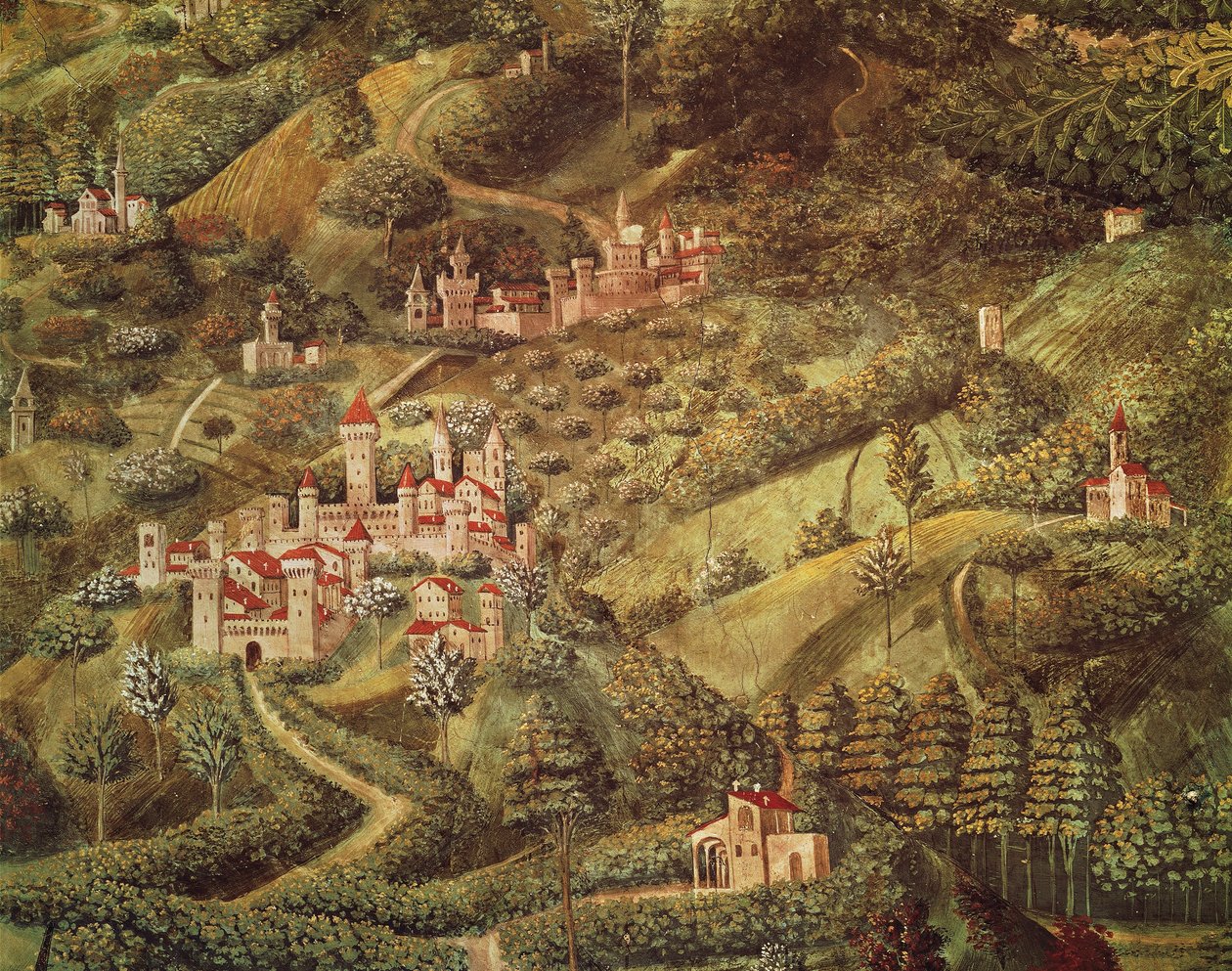 Die Reise der Heiligen Drei Könige nach Bethlehem von Benozzo di Lese di Sandro Gozzoli