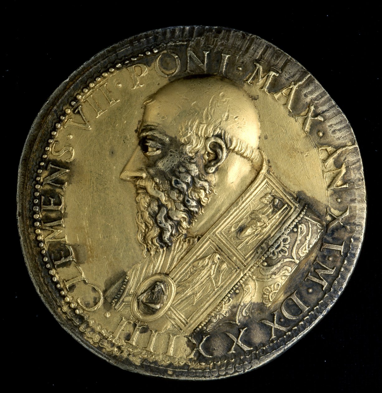 Medaille mit dem Porträt von Papst Clemens VII. von Benvenuto Cellini
