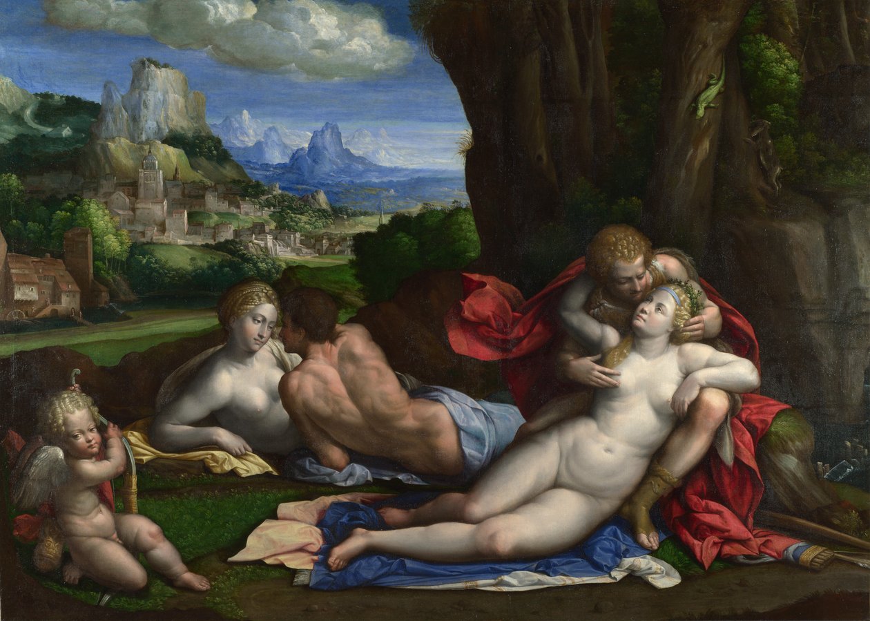 Eine Allegorie der Liebe, ca. 1527-1530 von Benvenuto Tisi da Garofalo