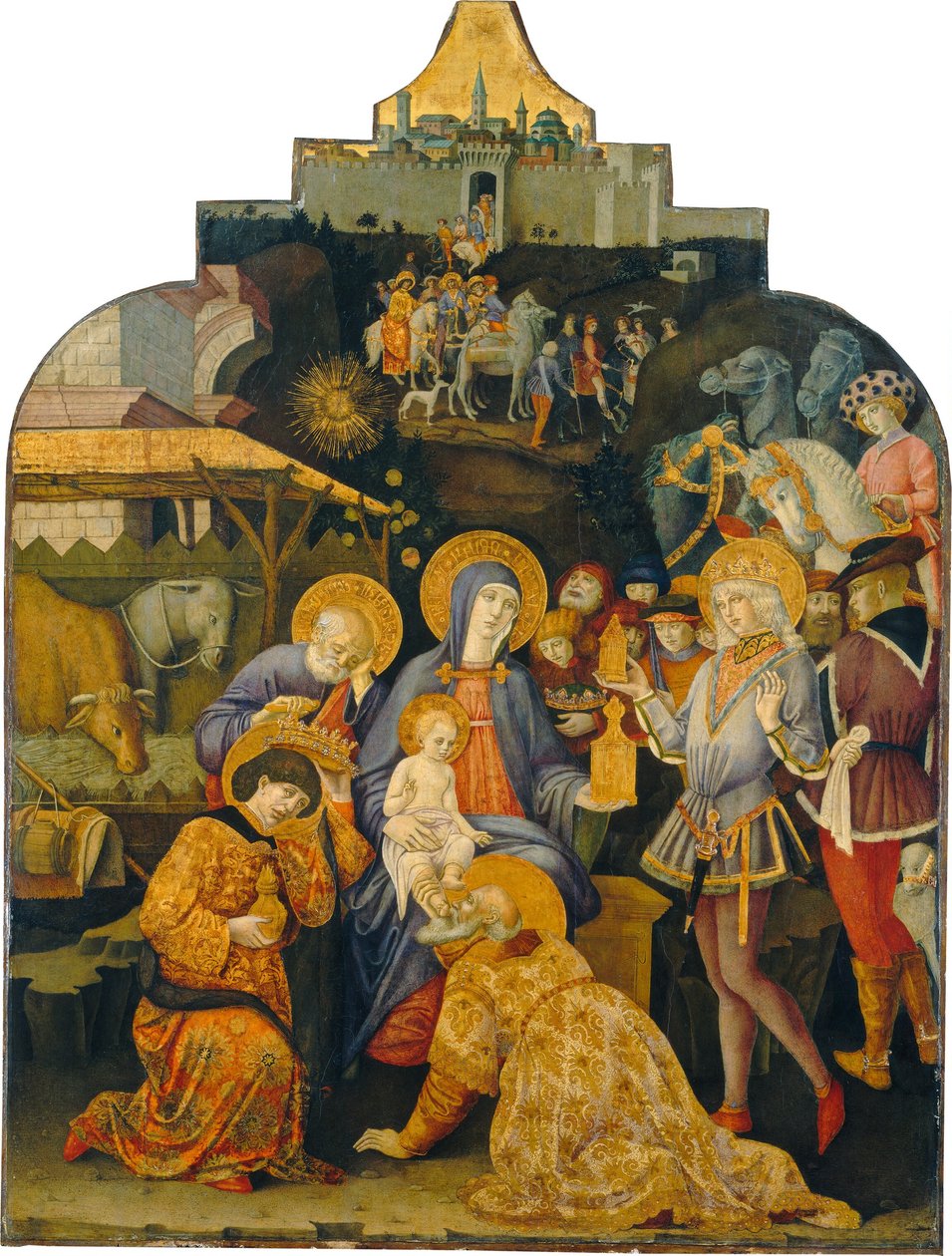 Die Anbetung der Könige von Benvenuto di Giovanni