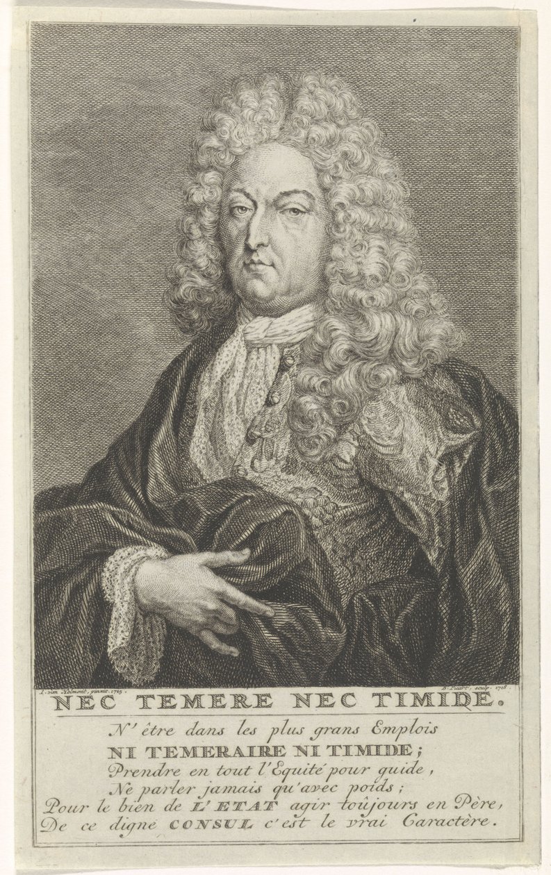 Porträt von Bruno van der Dussen, Regent von Gouda von Bernard Picart