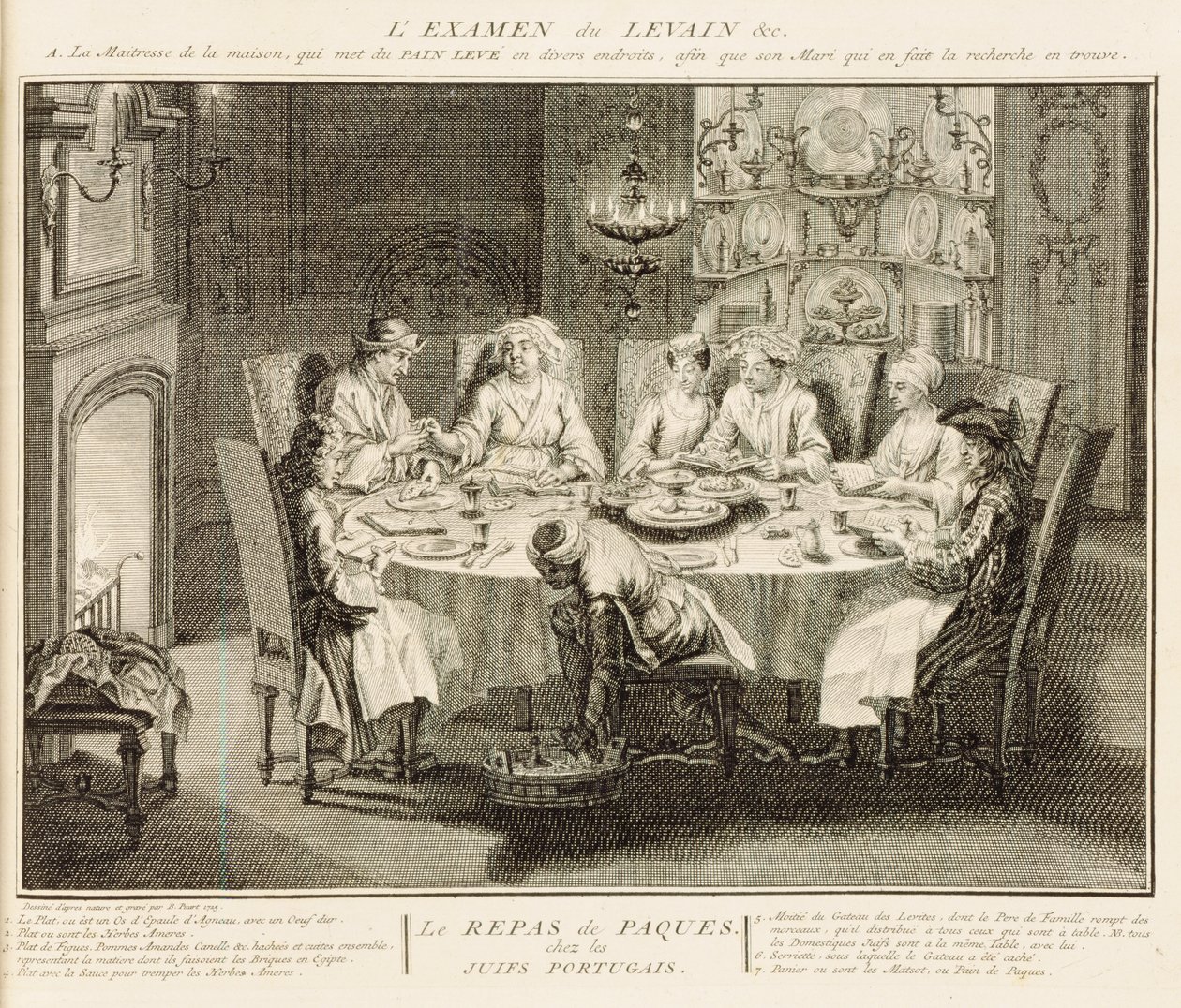 Portugiesische Juden feiern das Passahfest, Illustration aus 