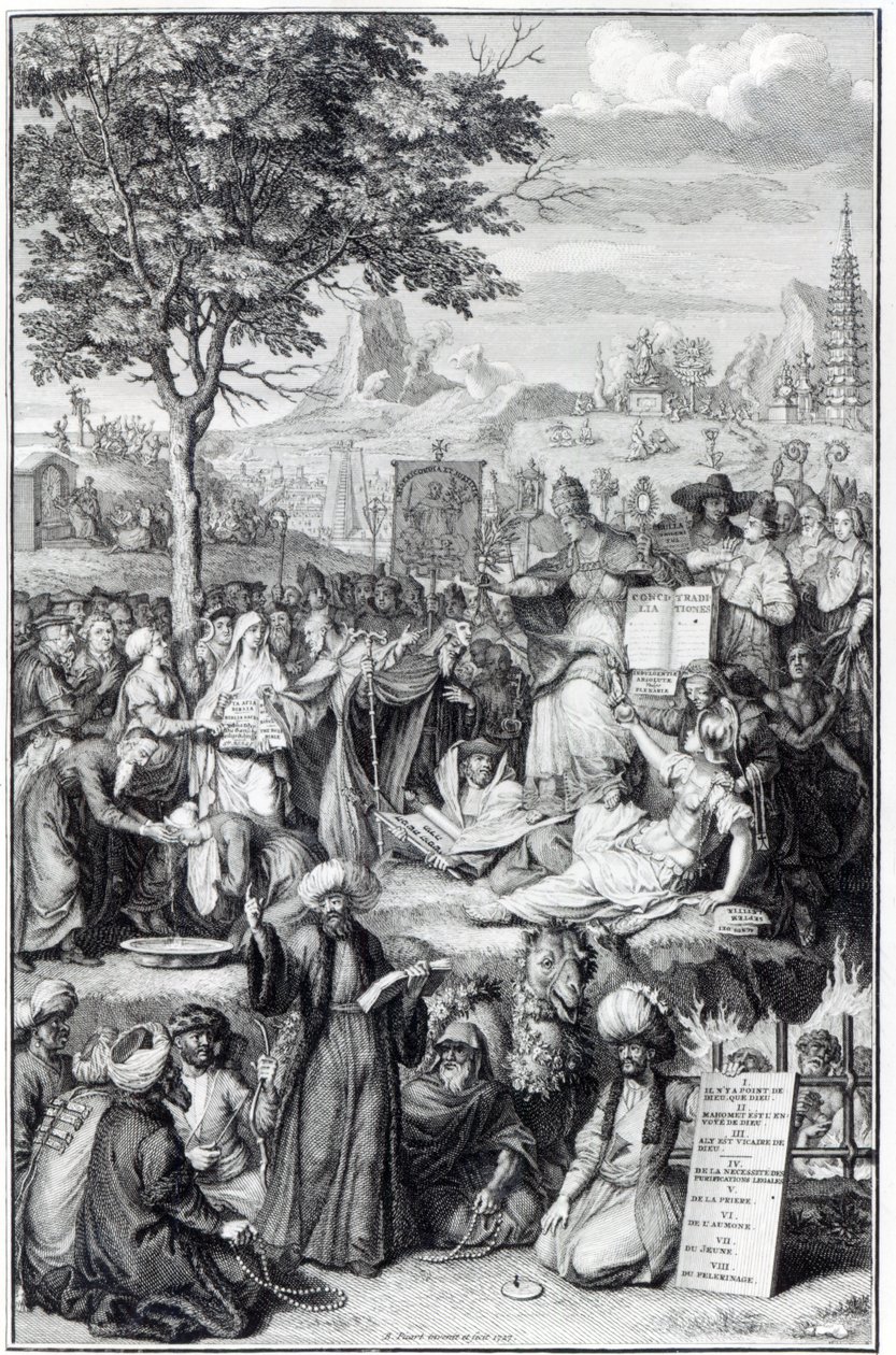 Die wichtigsten Religionen der Welt, Illustration aus 