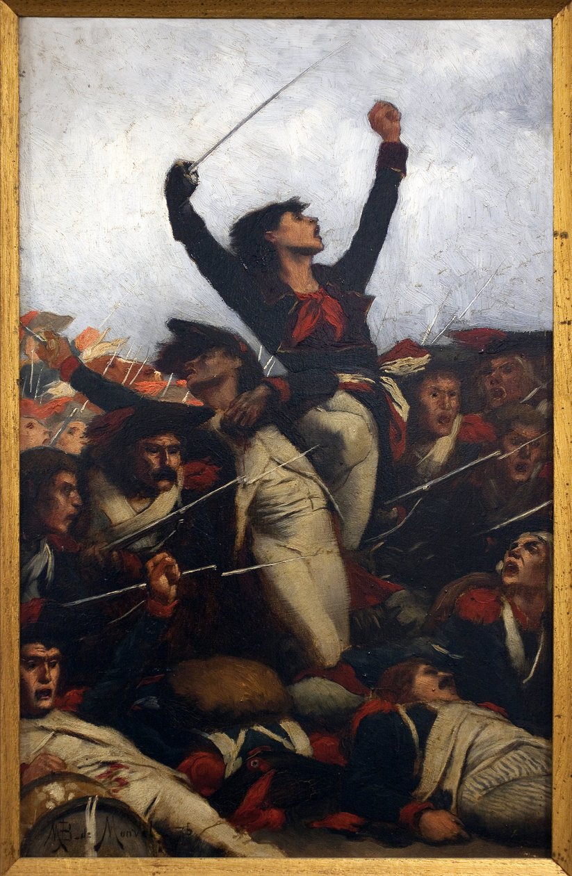 Die Barrikade, Szene der Kommune von Bernard Boutet de Monvel