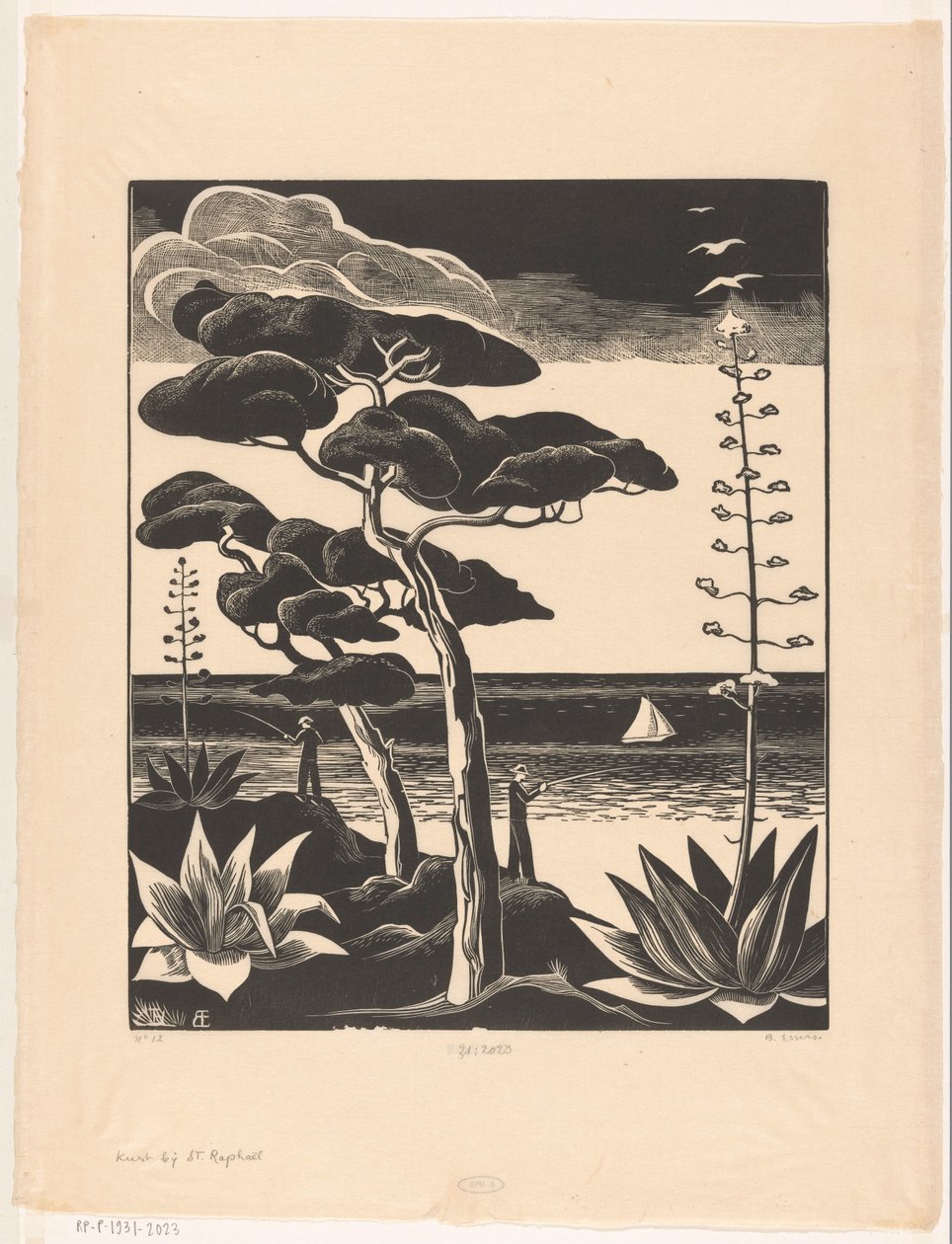 Küste bei Saint-Raphaël von Bernard Essers (signed by artist)